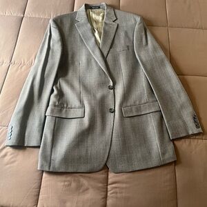 Ralph Lauren Light Brown Micro-Pattern Wool Notch Lapel Sport Coat
